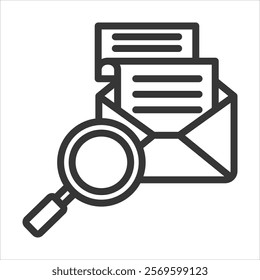 Information Outline Icon Vector Illustration