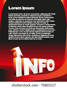 information page design