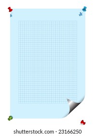 papel informativo con pines