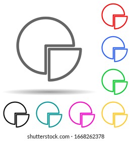 information pie icon. Element of simple icon for websites, web design, mobile app, info graphics. Thick line icon for website design and development, app development
