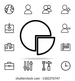information pie icon. web icons universal set for web and mobile on white background