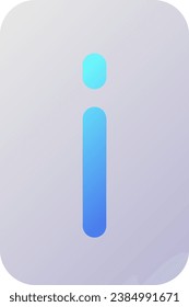 Information pixel perfect flat gradient two-color ui icon. User support service. Get more info. Simple filled pictogram. GUI, UX design for mobile application. Vector isolated RGB illustration