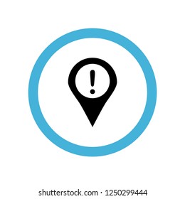 information placeholder with exclamation icon symbol. Premium quality isolated information placeholder with exclamation vector icon in trendy style. information placeholder with exclamation element.