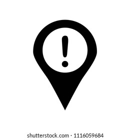 Information placeholder with exclamation sign icon vector icon. Simple element illustration. Information placeholder with exclamation sign symbol design. Can be used for web and mobile.