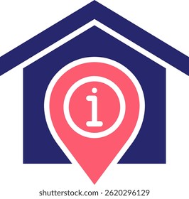 Information Point Icon Fill Vector Illustration
