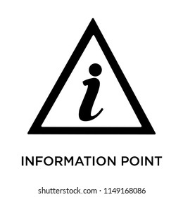 Information point icon vector isolated on white background for your web and mobile app design, Information point logo concept
