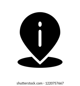 information Point Pin icon. Trendy information Point Pin logo concept on white background from Maps and Locations collection. Suitable for use on web apps, mobile apps and print media.