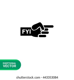 Information pointer icon