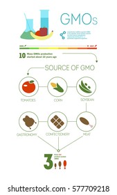 Information Poster Infographics Genetically Modified Foods