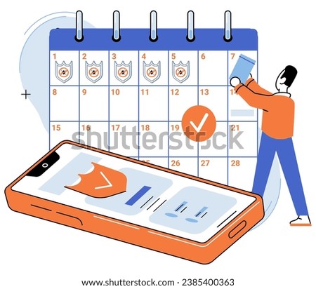 Information privacy. Vector illustration. Datprotection policies are foundation safeguarding confidential information Personal information should be securely stored and protected Documents containing