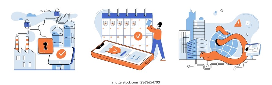 Information privacy. Vector illustration. Safeguarding personal datis paramount in digital era Information privacy is metaphorical key unlocks protection and safety personal data Safeguarding access