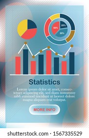 Information processing and analysis. Flat design modern vector illustration