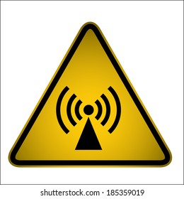 Information/ Radio Warning Sign- Vector