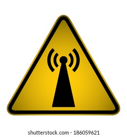 Information/ Radio Warning Sign- Vector