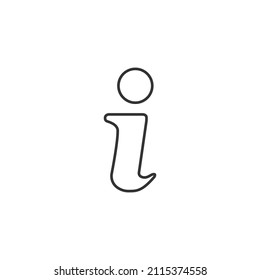 Information related vector line icon. Speech symbol for web site design, logo, app, ui. Isolated on white background. info simple sign. Info point icon. Help Logo.