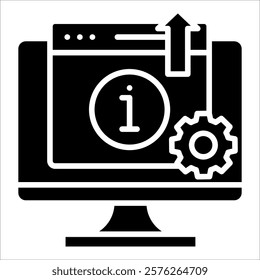 Information Retrieval Icon Element For Design