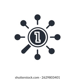 ícone de recuperação de informações. vetor.Sinal editável de estilo traço.linear para usar a ilustração web design,logo.Symbol.