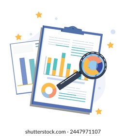 Information retrieval illustration vector icon which can easily modify or edit