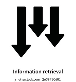 Information retrieval Vector Icon which can easily modify or edit
