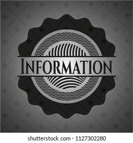 Information retro style black emblem