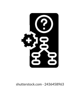 information scent ux ui design glyph icon vector. information scent ux ui design sign. isolated symbol illustration