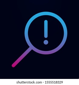 Information search nolan icon. Simple thin line, outline vector of Mix icons for ui and ux, website or mobile application