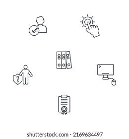 Information Security icons set . Information Security pack symbol vector elements for infographic web