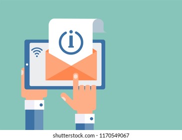 Information. Sending, receiving by e-mail.