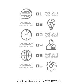 Information Set of icons. Vector illustration