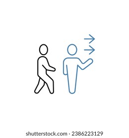 information sharing concept line icon. Simple element illustration.information sharing concept outline symbol design.