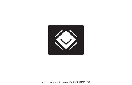 Information Sign black Icon Vector Logo Template Illustration Design white background