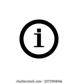 information sign in a circle icon. Element of minimalistic icon for mobile concept and web apps. Signs and symbols collection icon for websites, web design, mobile app on white background