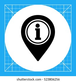Information Sign as Help Concept Icon