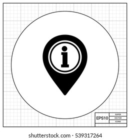 Information Sign as Help Concept Icon