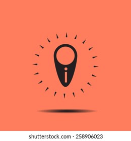 Information sign icon.