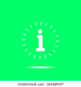 Information sign icon.