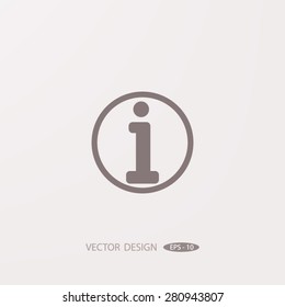 Information sign icon.