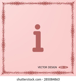 Information sign icon.