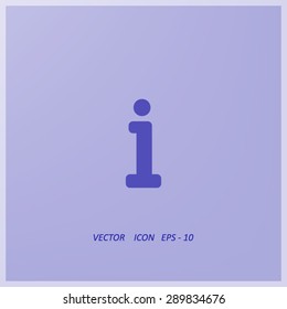 Information sign icon.
