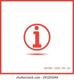 Information sign icon.
