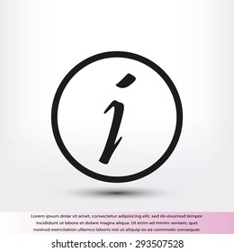 Information sign icon