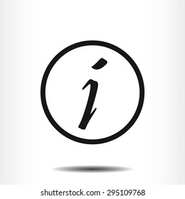 Information sign icon