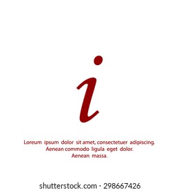 Information sign icon.