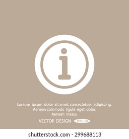 Information sign icon.