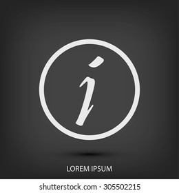 Information sign icon