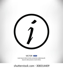 Information sign icon