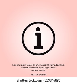 Information sign icon.