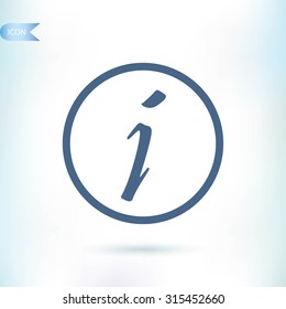 Information sign icon