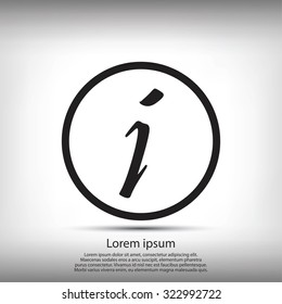 Information sign icon