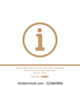 Information sign icon.